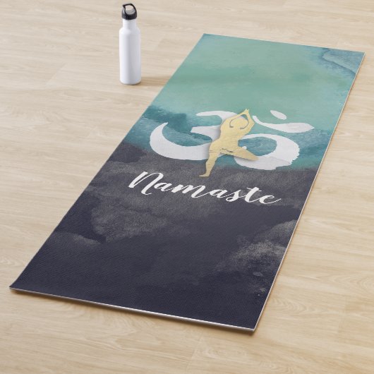 Tapis De Yoga Symbole OM de l'arbre de méditation de l'instructe (En situation)