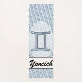 Tapis De Yoga Symbole Zodiaque Gemini Élément par Kenneth Yoncic (Devant)