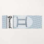 Tapis De Yoga Symbole Zodiaque Gemini Élément par Kenneth Yoncic (Devant (Horizontal))