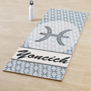 Tapis De Yoga Symbole zodiaque Pisces Élément par K Yoncich
