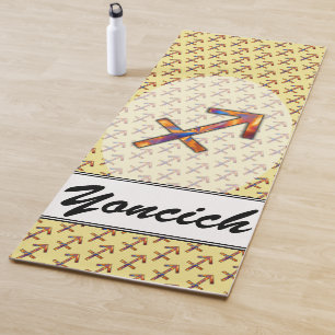 Tapis De Yoga Symbole zodiaque Sagittarius Élément par K Yoncich