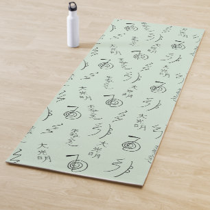 Tapis De Yoga Symboles Reiki Motif - Reiki Guérison