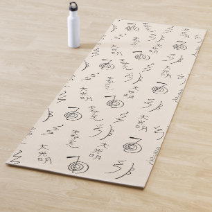 Tapis De Yoga Symboles Reiki Motif - Reiki Guérison Yoga Mat