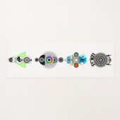 Tapis De Yoga Symphonie des formes (Devant (Horizontal))