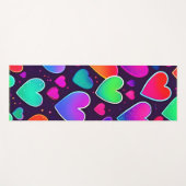 Tapis De Yoga Symphonie Neon Heart (Devant (Horizontal))
