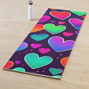 Tapis De Yoga Symphonie Neon Heart