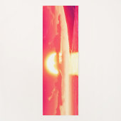 Tapis De Yoga Synthwave numérique Sunset Sea Reflection (Devant)