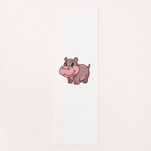 Tapis De Yoga T-Shirt à manches longues pour bébé mignon Hippo M (Devant)