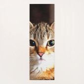 Tapis De Yoga Tabby Artistique Chat Kitten Portrait (Dos)