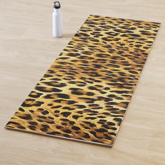 Tapis De Yoga Tableau Motif de Camouflage de tôles léopard (En situation)
