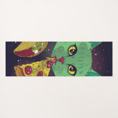 Tapis De Yoga Taco et Pizza Cosmic Space Cat (Dos (Horizontal))