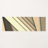 Tapis De Yoga Tan monochrome moderne (Devant (Horizontal))