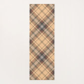 Tapis De Yoga Tartan beige et Brown (Dos)