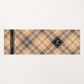 Tapis De Yoga Tartan beige et Brown (Devant (Horizontal))