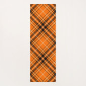 Tapis De Yoga Tartan orange d'Halloween (Dos)