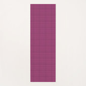Tapis De Yoga Tartan rose et violet (Devant)