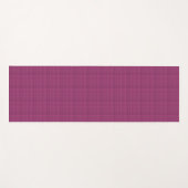 Tapis De Yoga Tartan rose et violet (Devant (Horizontal))