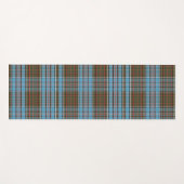 Tapis De Yoga Tartan Turquoise de Clan Anderson (Devant (Horizontal))