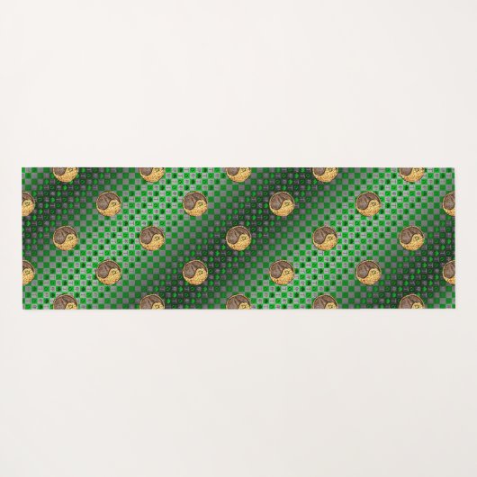 Tapis De Yoga Taurus et Rabbit de feu (Dos (Horizontal))