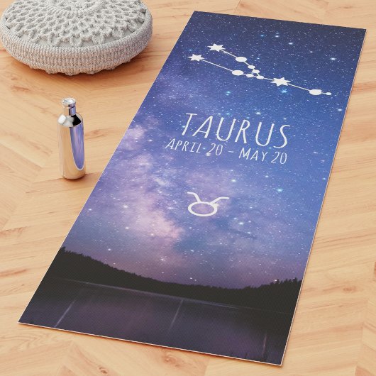 Tapis De Yoga Taurus | Personalized Zodiac Astrology Yoga Mat