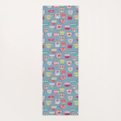 Tapis De Yoga Tea Cup Motif bleu (Dos)