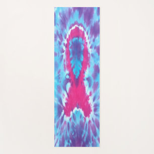 Tapis De Yoga Teignez en nouant le ruban de conscience de