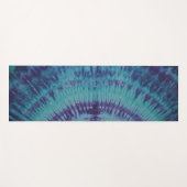 Tapis De Yoga Teinture à carreaux bleu (Devant (Horizontal))