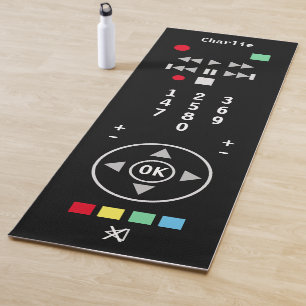 Tapis De Yoga Télécommande TV Colorée Personnalisée Drôle