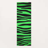 Tapis De Yoga Tendance Lime Zebra Herd Second Side Zebra Imprime (Dos)