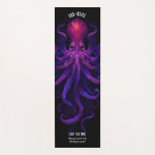 Tapis De Yoga Tentacles gothiques pourpres Mer Kraken Octopus (Devant)