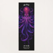 Tapis De Yoga Tentacles gothiques pourpres Mer Kraken Octopus (Dos)