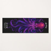 Tapis De Yoga Tentacles gothiques pourpres Mer Kraken Octopus (Devant (Horizontal))