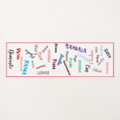 Tapis De Yoga Termes du yoga (Devant (Horizontal))