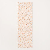 Tapis De Yoga Terrazzo Terrazzo Abstrait Terracotta moderne (Devant)