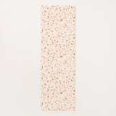 Tapis De Yoga Terrazzo Terrazzo Abstrait Terracotta moderne (Dos)
