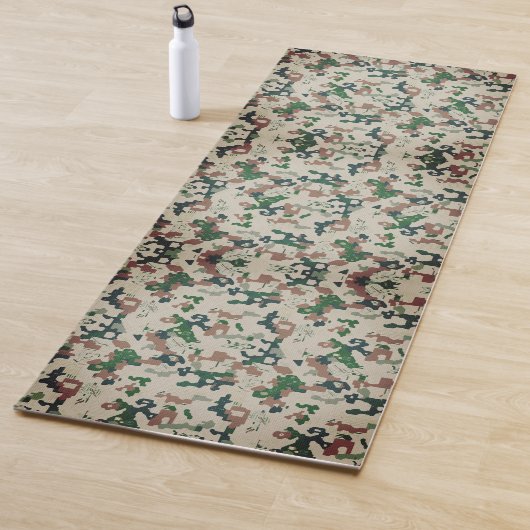 Tapis De Yoga Terre Pixel Forêt (En situation)