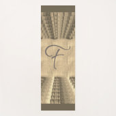 Tapis De Yoga Terre Suede Sable Beige Faded toile look (Devant)