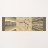 Tapis De Yoga Terre Suede Sable Beige Faded toile look (Devant (Horizontal))