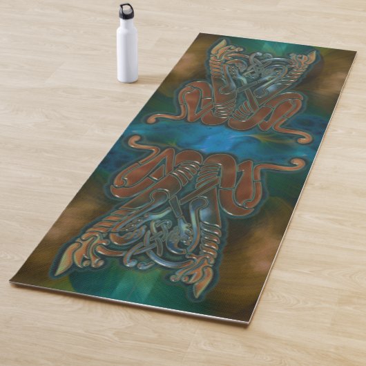 Tapis De Yoga Terreur turquoise (En situation)