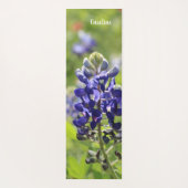 Tapis De Yoga Texas Bluebonnet (dos bleu), Personnalisé (Dos)