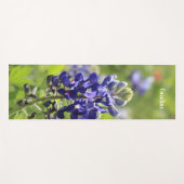 Tapis De Yoga Texas Bluebonnet (dos bleu), Personnalisé (Devant (Horizontal))