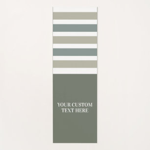 Tapis De Yoga Texte personnalisé Stripes Motif yoga mat