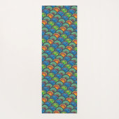 Tapis De Yoga Textiles africains dynamiques : Mélange des échell (Dos)