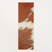 Tapis De Yoga texture Brown et blanche de la vache (Dos)