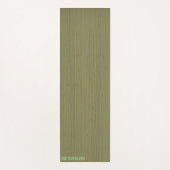 Tapis De Yoga Texture de Bambou vert doux Yoga Mat (Devant)