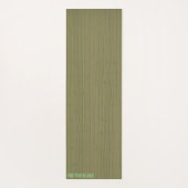 Tapis De Yoga Texture de Bambou vert doux Yoga Mat (Dos)