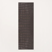 Tapis De Yoga Texture de l'alligator Brown (Devant)
