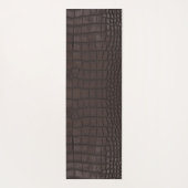 Tapis De Yoga Texture de l'alligator Brown (Dos)