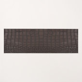 Tapis De Yoga Texture de l'alligator Brown (Devant (Horizontal))