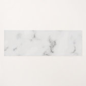 Tapis De Yoga Texture de marbre blanc de luxe (Devant (Horizontal))